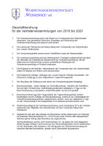 Geschäftsordnung für die Vertreterversammlungen von 2016 bis 2020